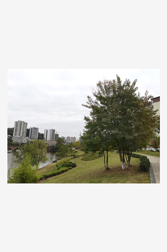 舒适宜居的公园环境-众图网