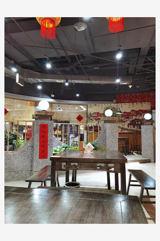 商场内部建筑特写-众图网