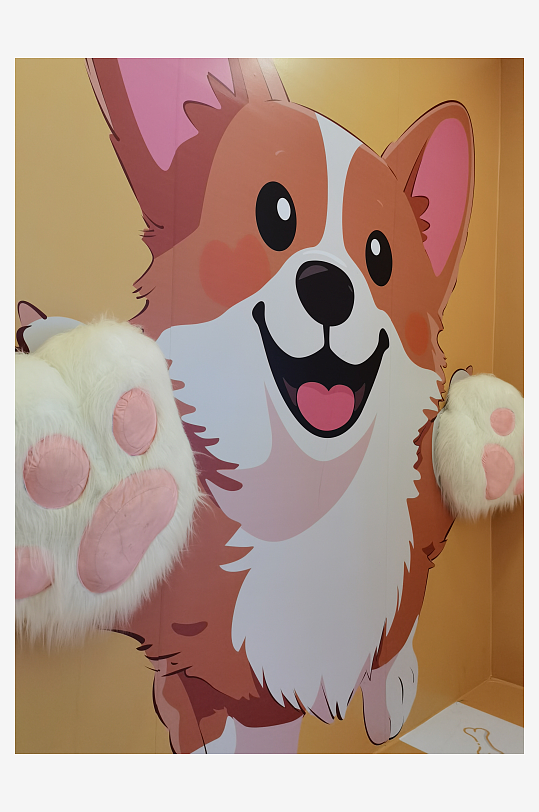 商场墙体彩绘氛围布置-众图网