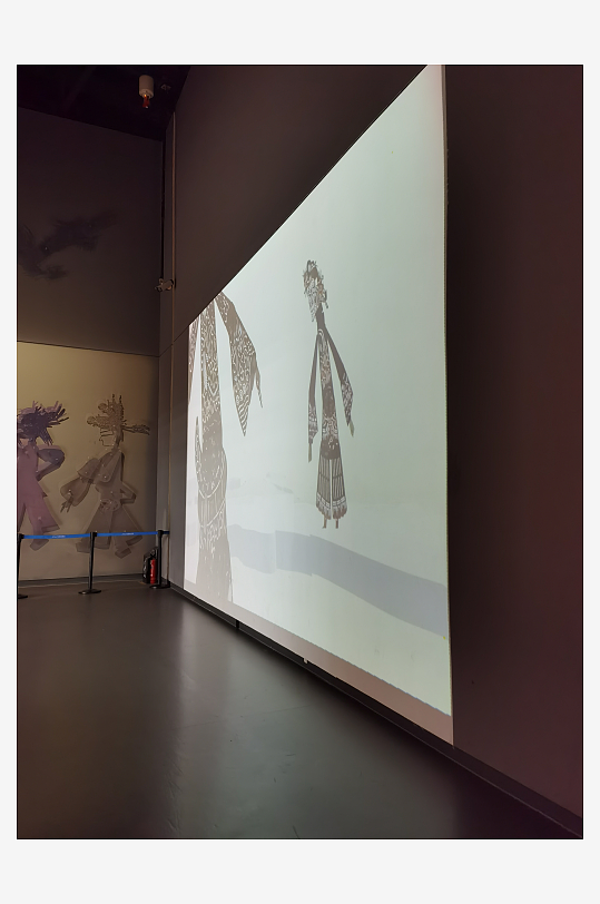 博物錧内皮影陈列展示-众图网