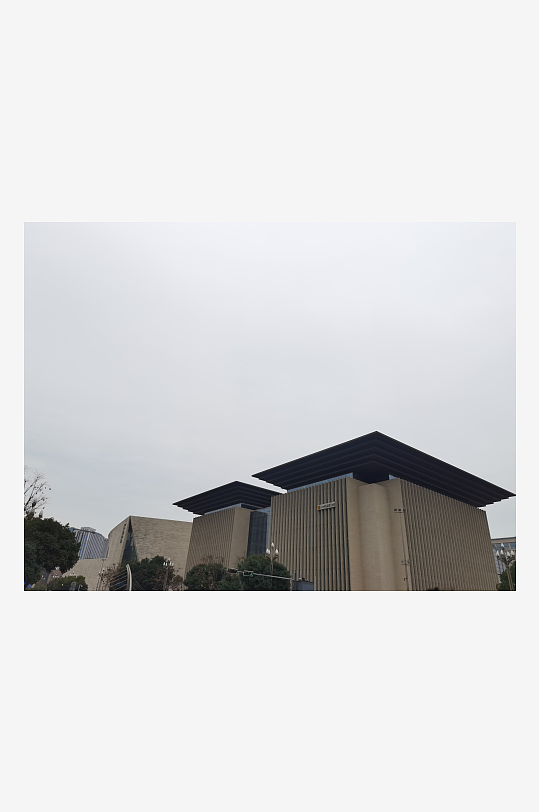 现代风格建筑一角-众图网