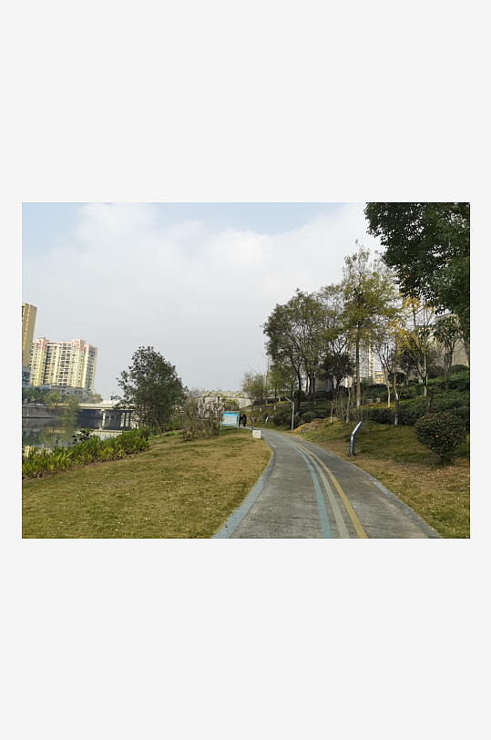 休闲宜居的城市公园-众图网