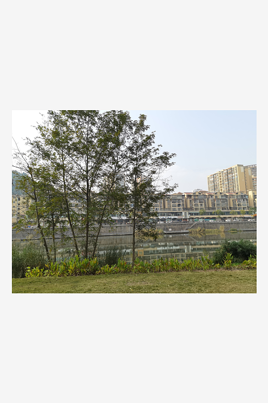 休闲宜居的城市公园-众图网