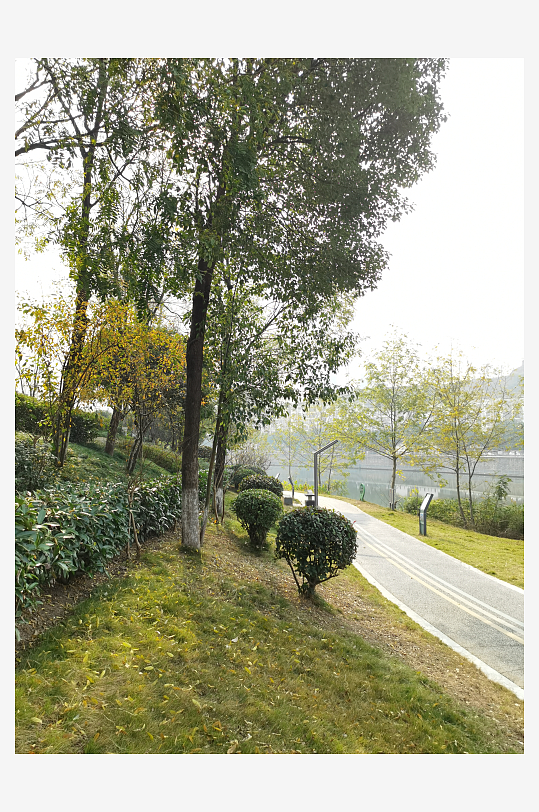 休闲宜居的城市公园-众图网