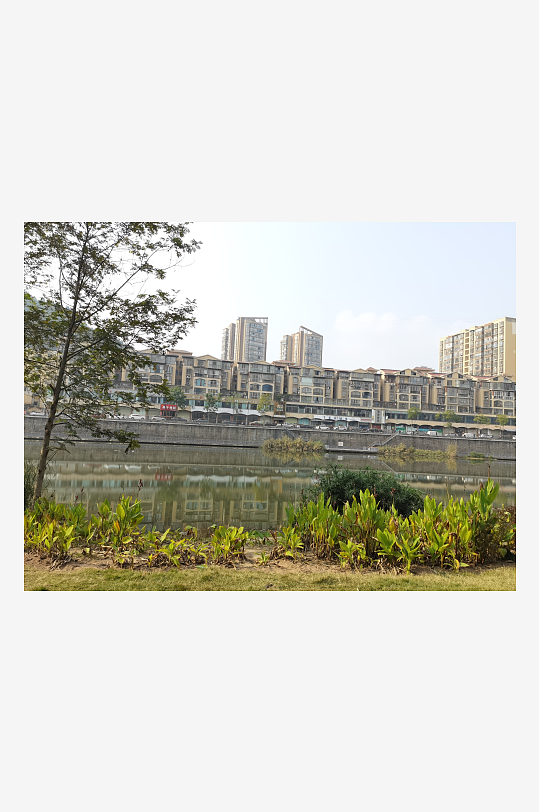 休闲宜居的城市公园-众图网