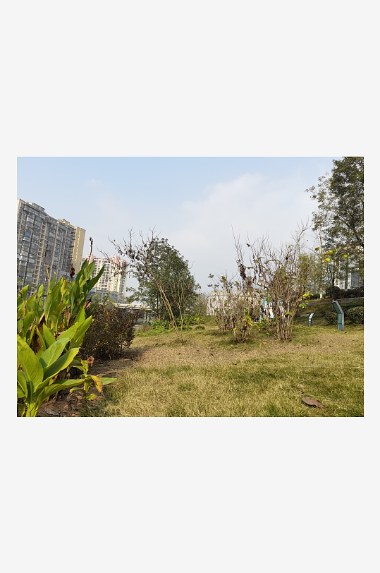 休闲宜居的城市公园-众图网