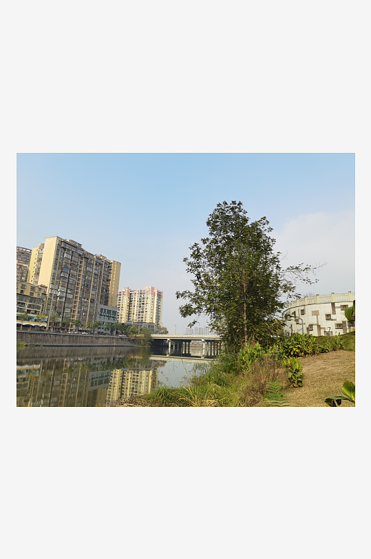 舒适宜居的城市公园-众图网