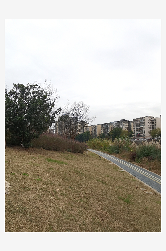 河畔公园休闲场所-众图网