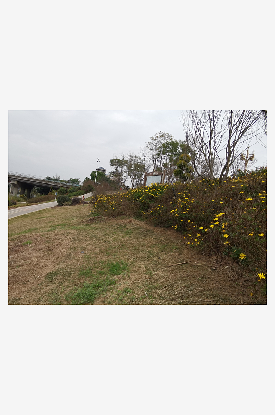 河畔公园休闲场所-众图网