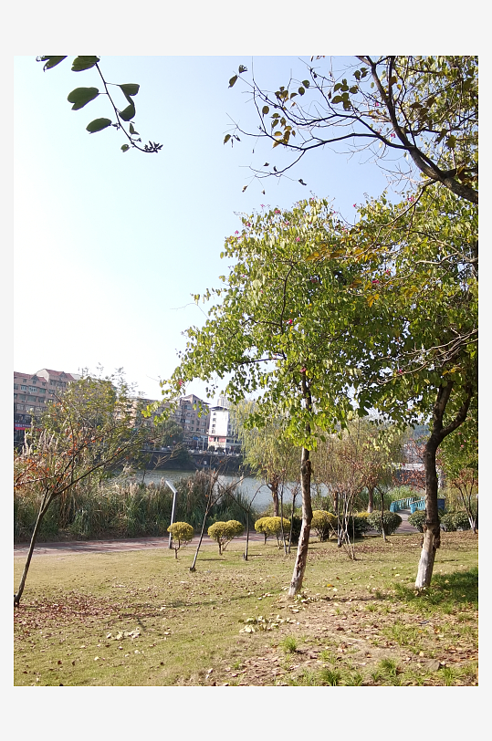 城市公园休闲环境-众图网
