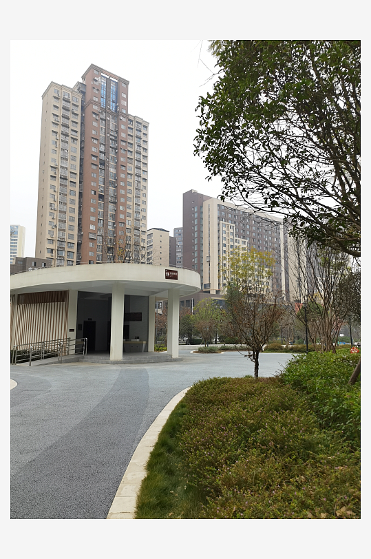 城市小区建筑外观-众图网