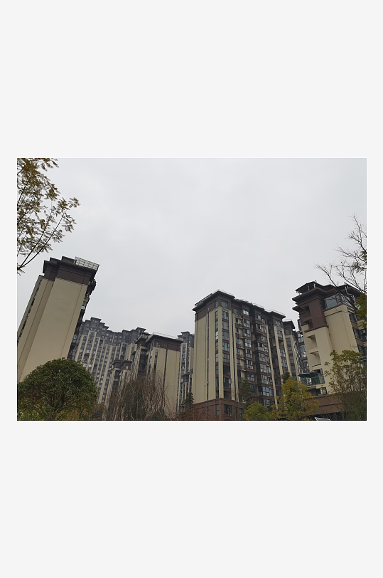 城市小区建筑外观-众图网