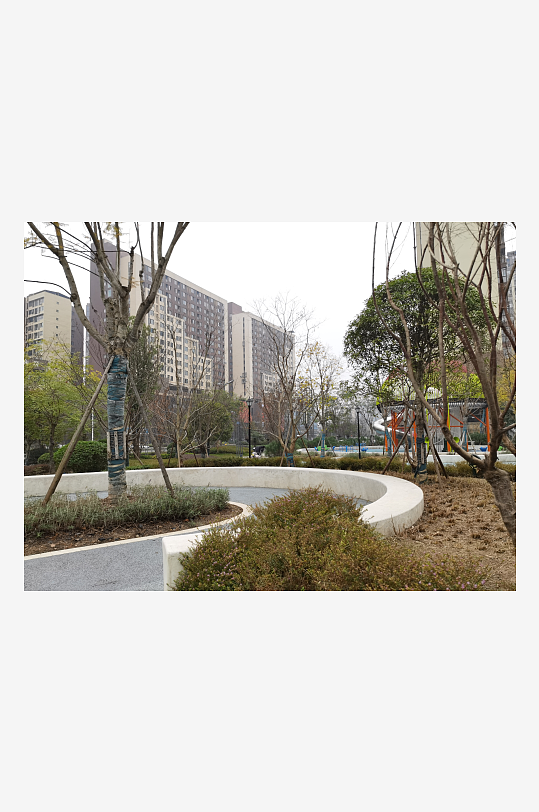 城市小区建筑与绿化环境-众图网