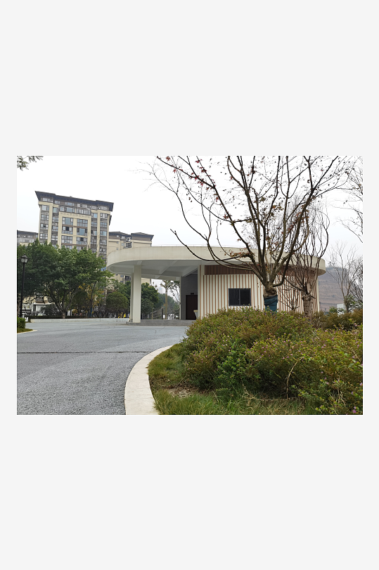 城市小区建筑与绿化环境-众图网