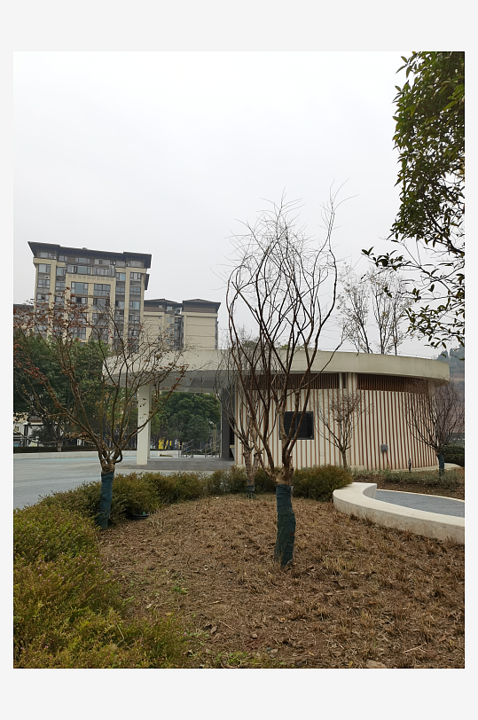 城市小区建筑与绿化环境-众图网