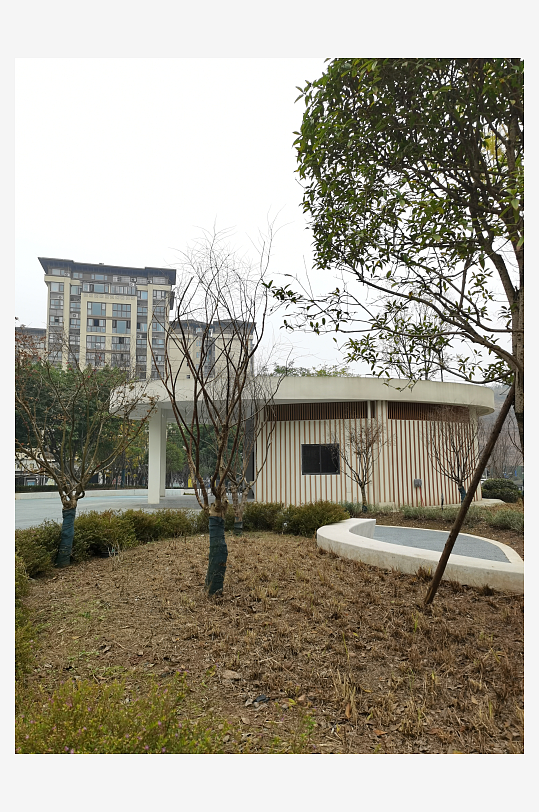 城市小区建筑与绿化环境-众图网