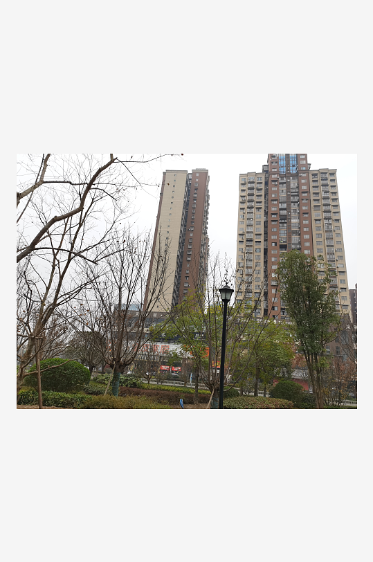 城市小区建筑与绿化环境-众图网