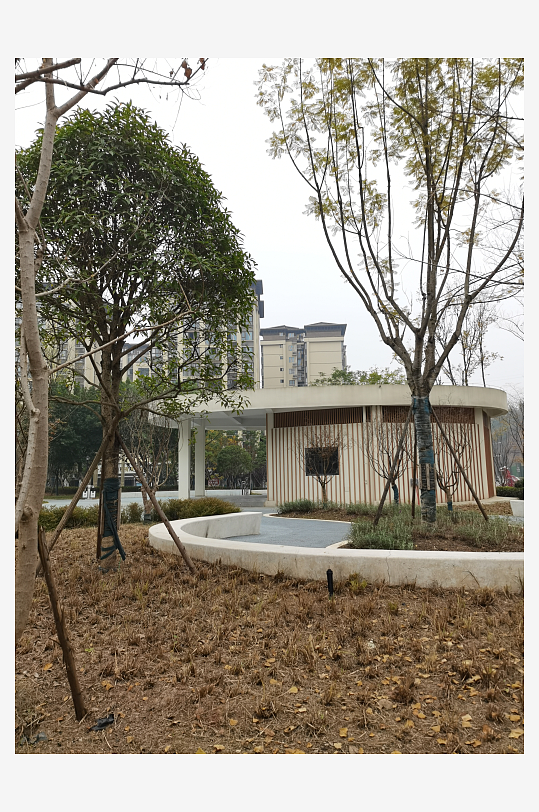 城市小区建筑与绿化环境-众图网