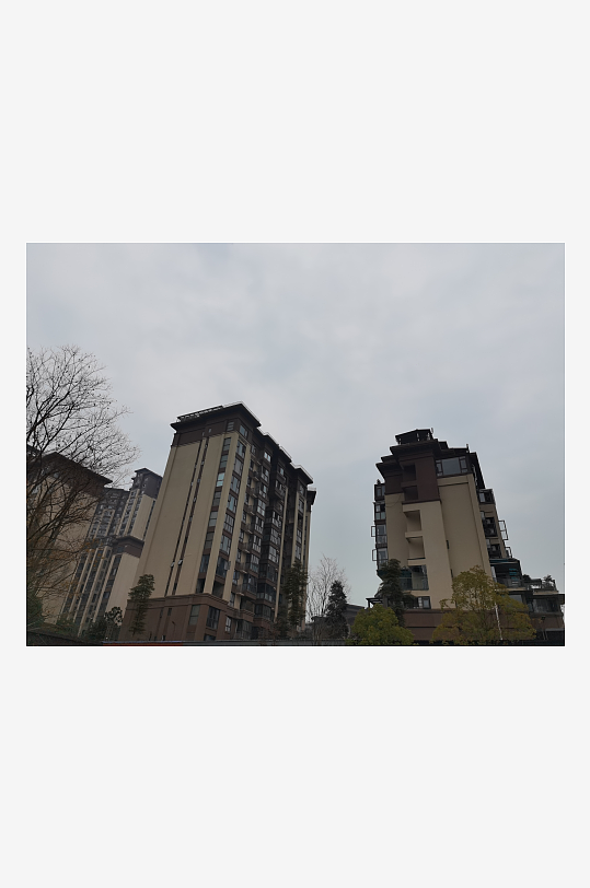 城市小区建筑与绿化环境-众图网