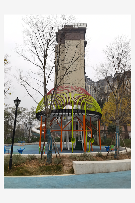 城市小区建筑与绿化环境-众图网