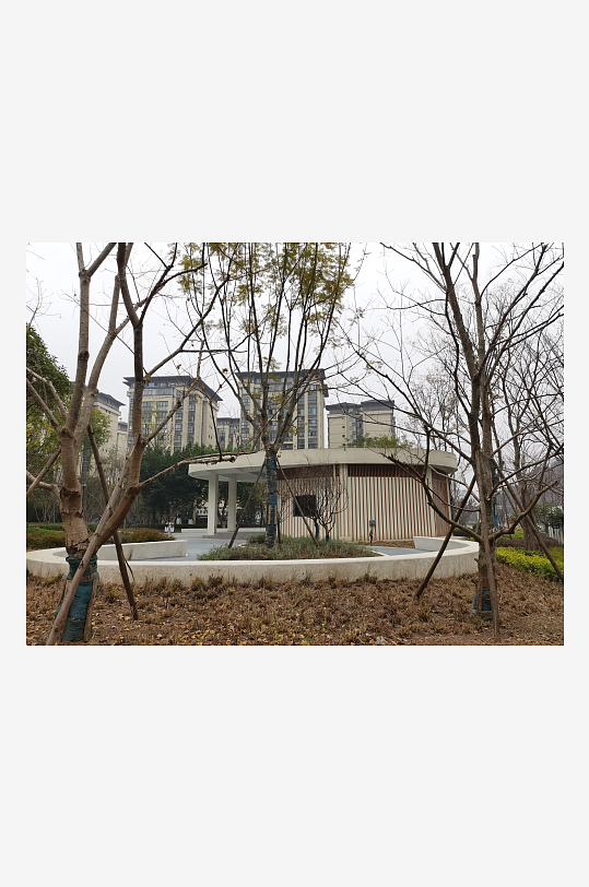 城市小区建筑与绿化环境-众图网