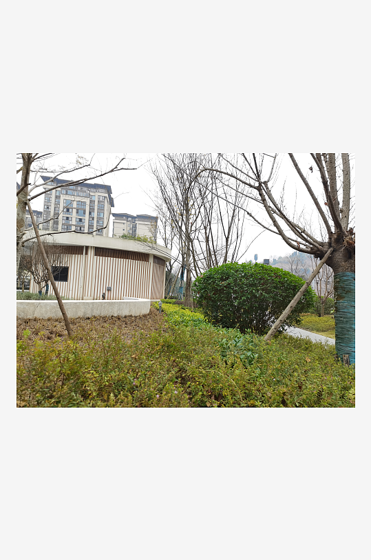 城市小区建筑与绿化环境-众图网