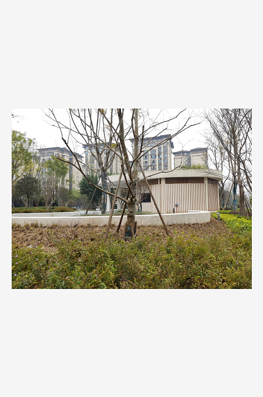 城市小区建筑与绿化环境-众图网