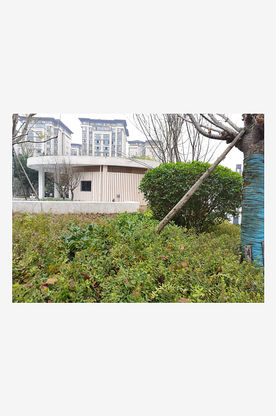 城市小区建筑与绿化环境-众图网