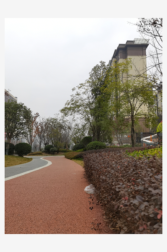 休闲城市小区绿化环境-众图网
