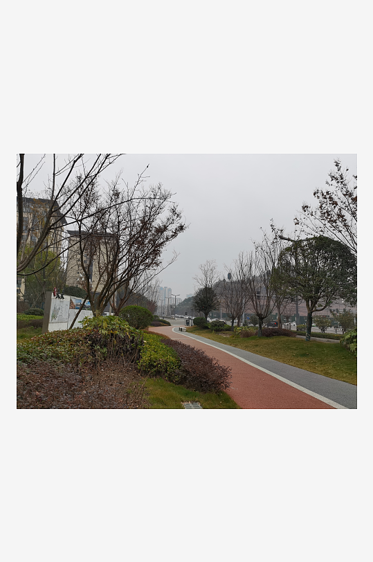 休闲城市小区绿化环境-众图网