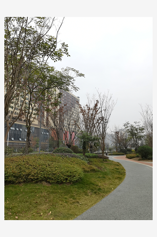 休闲城市小区绿化环境-众图网