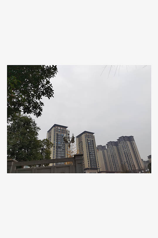 城市户外建筑一角-众图网