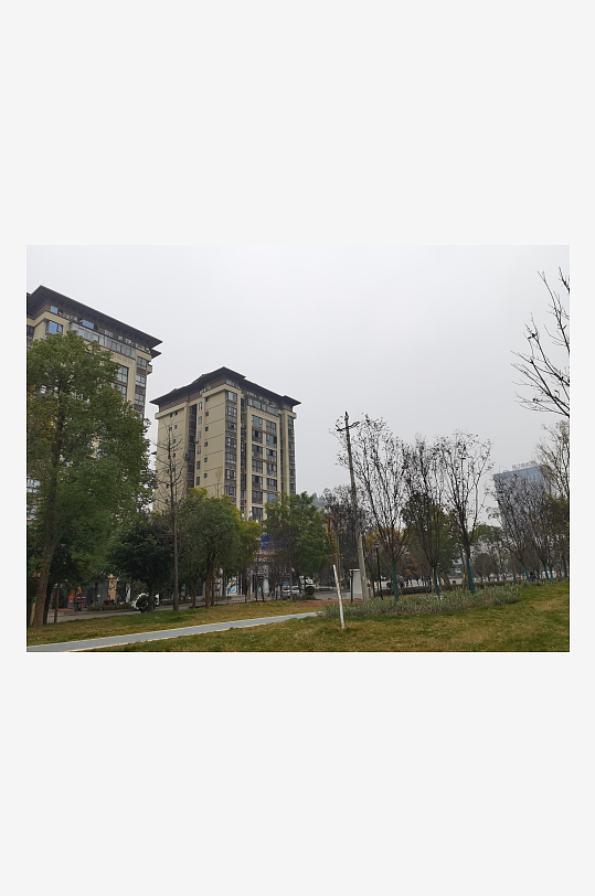 城市户外建筑一角-众图网