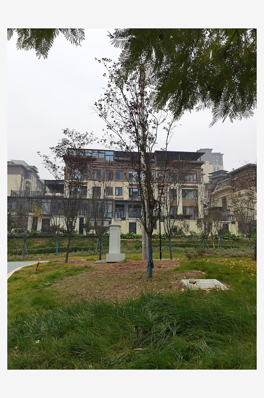 城市户外建筑一角-众图网