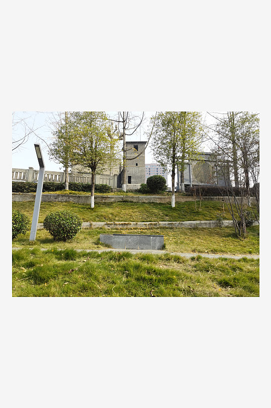 清新舒适城市户外环境-众图网