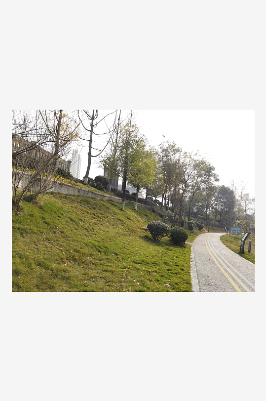 清新舒适城市户外环境-众图网