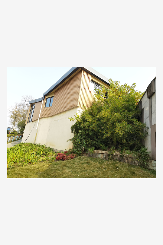 城市户外建筑一角-众图网