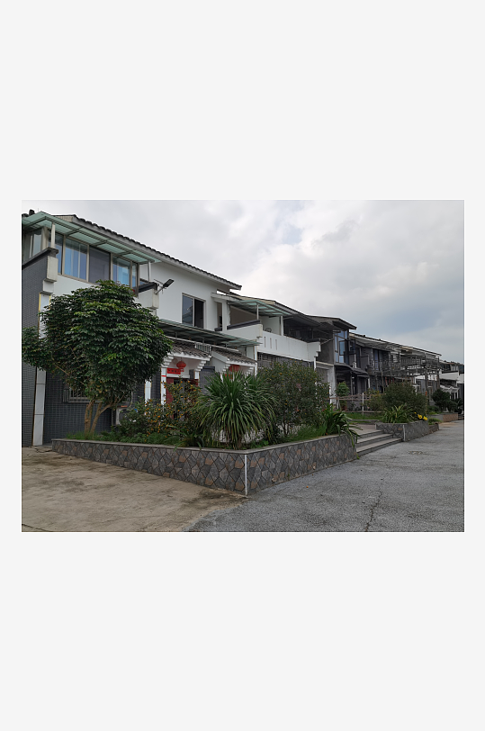 宜居休闲小镇建筑一角-众图网