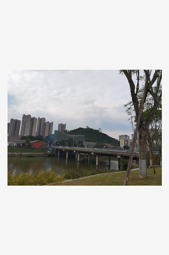 宜居休闲小镇建筑一角-众图网