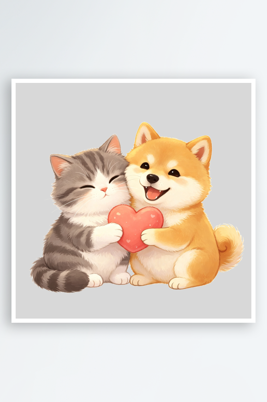 可爱活泼动物插画素材素材