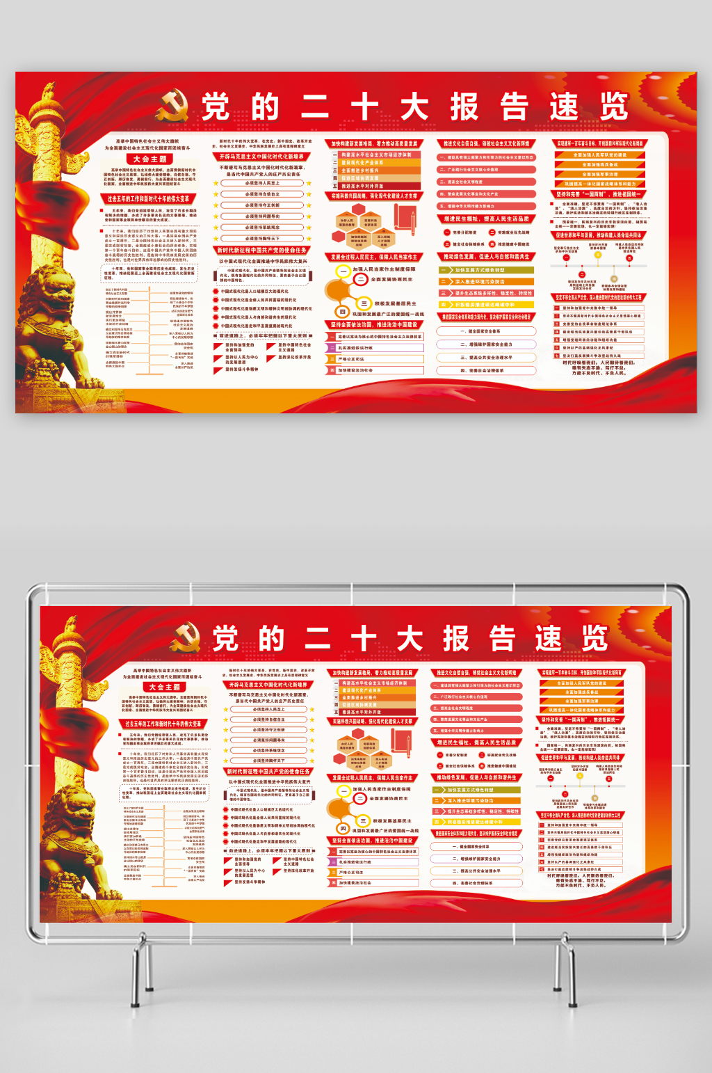 一图速览二十大报告素材