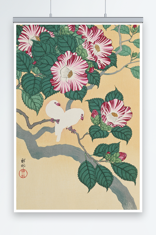 牵牛花现代装饰画-众图网