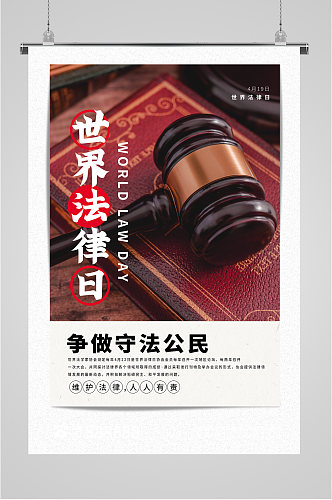 世界法律日摄影海报