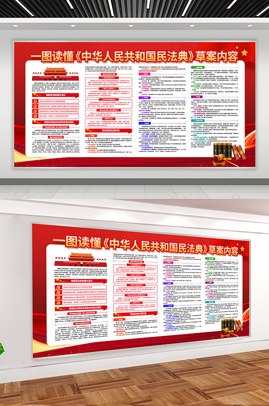中华人民共和国民法典宣传展板