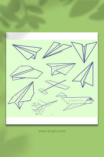 纸飞机飞行设计元素