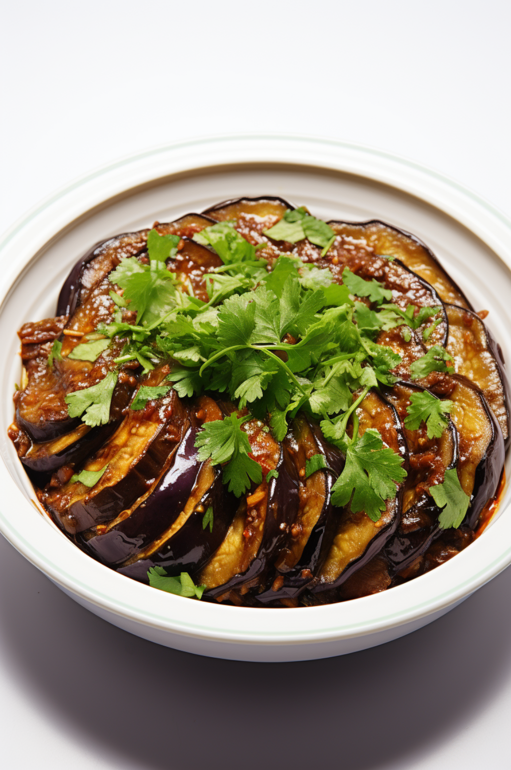 餐饮美食红烧茄子静物拍摄图素材