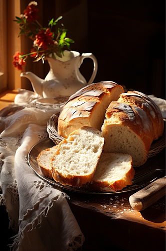 烘焙欧包面包数字艺术图片