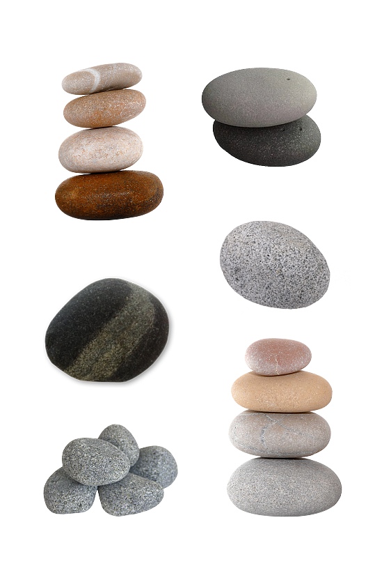 实物石头鹅卵石素材