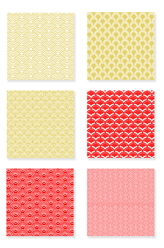 国风云纹波浪纹背景素材-众图网