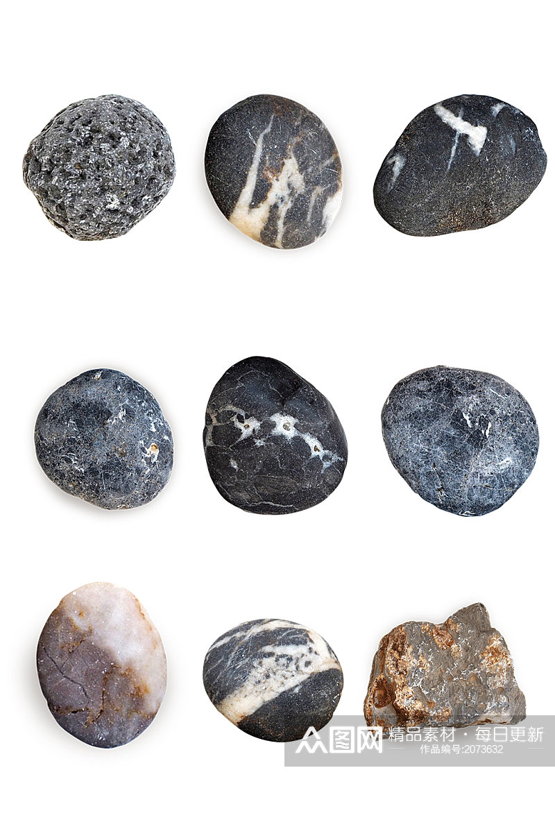 实物各种石头素材素材